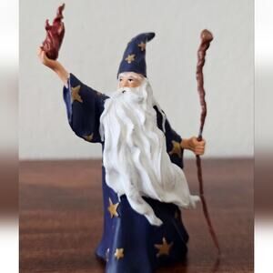 1999 Papo Wizard Fantasy Action Figure Merlin Tales And Legends 3.75" tall